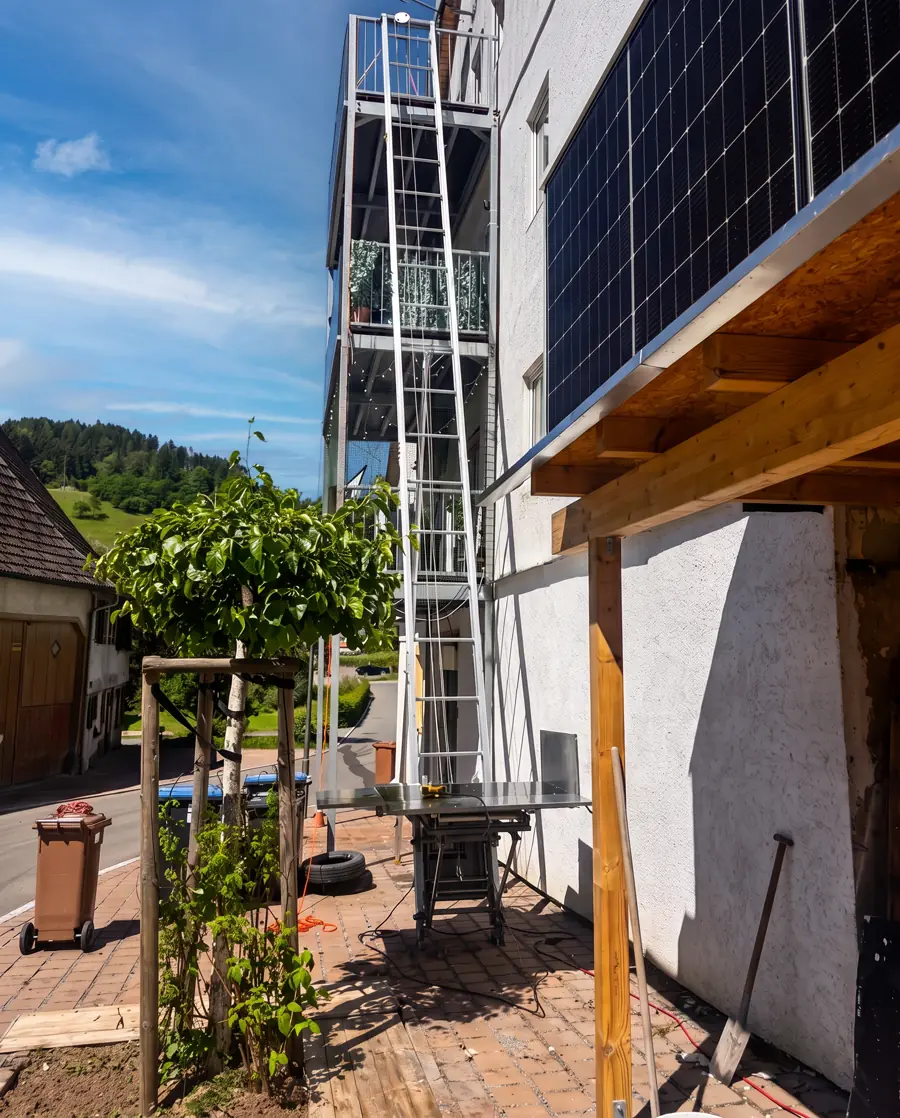 Atlas Umzüge Möbellift für sicheren Möbeltransport über Balkon